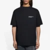Erkek Balenciaga SS21 İşlemeli Logo Kısa Kollu Siyah 641675TKV861070
