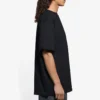 Erkek Balenciaga SS21 İşlemeli Logo Kısa Kollu Siyah 641675TKV861070