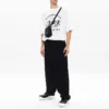Erkek Balenciaga SS21 Maraton Koşu Desenli Baskılı Logo Kısa Kollu Beyaz 641614TJVK69040