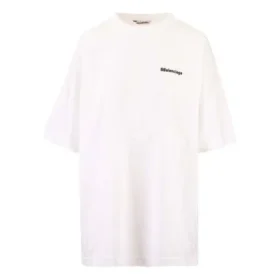 Erkek Balenciaga SS21 Pamuklu Logo Yuvarlak Yaka Kısa Kollu Beyaz 641655TJV879040 Erkek Balenciaga SS21 Pamuklu Logo Yuvarlak Yaka Kısa Kollu Beyaz 641655TJV879040