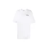 Erkek Balenciaga SS21 Pamuklu Logo Yuvarlak Yaka Kısa Kollu Beyaz 641655TJV879040