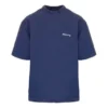 Erkek Balenciaga SS21 Retro Kısa Kollu Mavi 612966TJV874866