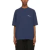 Erkek Balenciaga SS21 Retro Kısa Kollu Mavi 612966TJV874866