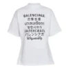 Erkek Balenciaga SS21 Word Kısa Kollu Beyaz 641613TJVI59040
