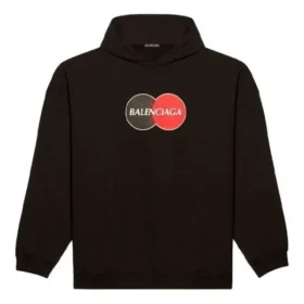Erkek Balenciaga Uniform Plush Loose Classic Siyah 620973TIV801000