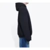 Erkek Balenciaga Uniform Plush Loose Classic Siyah 620973TIV801000