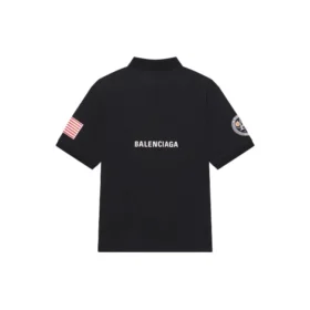 Erkek Balenciaga x NASA Crossover FW21 Uzay Desenli Pamuklu Düz Renkli Polo Tişört Siyah 662493TKVG11070 Erkek Balenciaga x NASA Crossover FW21 Uzay Desenli Pamuklu Düz Renkli Polo Tişört Siyah 662493TKVG11070