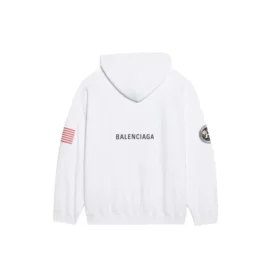 Erkek Balenciaga x NASA FW21 Crossover Logo Pamuklu Klasik Kapüşonlu Bol Uzun Kollu Beyaz 651799TKVD89040 Erkek Balenciaga x NASA FW21 Crossover Logo Pamuklu Klasik Kapüşonlu Bol Uzun Kollu Beyaz 651799TKVD89040