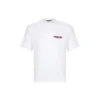 Erkek Balenciaga Yuvarlak Yaka Kısa Kollu Beyaz 612966TIVD19000
