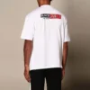 Erkek Balenciaga Yuvarlak Yaka Kısa Kollu Beyaz 612966TIVD19000