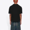Erkekler için Balenciaga Alfabe Baskılı Kısa Kollu Siyah 612966TJVD91034