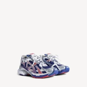 Erkekler için lacivert/kırmızı/gri renkli gradyan Runner sneaker’ı