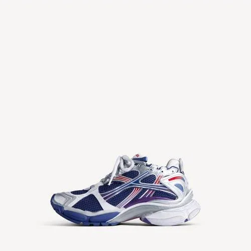 Erkekler için lacivert/kırmızı/gri renkli gradyan Runner sneaker’ı Erkekler için lacivert/kırmızı/gri renkli gradyan Runner sneaker’ı