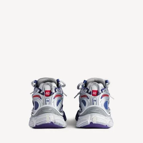 Erkekler için lacivert/kırmızı/gri renkli gradyan Runner sneaker’ı Erkekler için lacivert/kırmızı/gri renkli gradyan Runner sneaker’ı