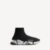 Siyah/gümüş renkli kadın Speed 2.0 geri dönüştürülmüş örgü Sneaker’lar Siyah/gümüş renkli kadın Speed 2.0 geri dönüştürülmüş örgü Sneaker’lar