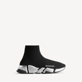 Siyah/gümüş renkli kadın Speed 2.0 geri dönüştürülmüş örgü Sneaker’lar Siyah/gümüş renkli kadın Speed 2.0 geri dönüştürülmüş örgü Sneaker’lar