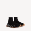 Erkekler için siyah/turuncu renkli, Speed 2.0 tam şeffaf tabanlı geri dönüştürülmüş örgü Sneaker’lar Erkekler için siyah/turuncu renkli, Speed 2.0 tam şeffaf tabanlı geri dönüştürülmüş örgü Sneaker’lar