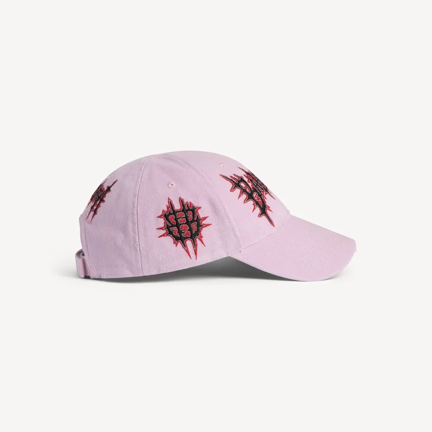 Eski pembe renkli kadın Balenciaga Sacra Cœur şapkası Eski pembe renkli kadın Balenciaga Sacra Cœur şapkası