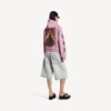 Eski pembe renkli, kadınlar için Balenciaga Sacra Cœur orta kesim fermuarlı kapüşonlu kapüşonlular Eski pembe renkli, kadınlar için Balenciaga Sacra Cœur orta kesim fermuarlı kapüşonlu kapüşonlular