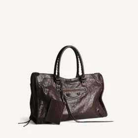 Espresso rengi büyük kadın City çantası