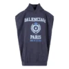 Est. 1917 Kolej Logolu Oversized Kolsuz Kapüşonlu Sweatshirt “Lacivert” 697875TMV964140