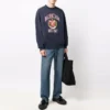 Est. 1917 Üniversite Logolu Baskılı Bisiklet Yaka Sweatshirt “Lacivert” 676629TLV908067