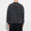 Est. 1917 Üniversite Logolu Baskılı Bisiklet Yaka Sweatshirt “Yıkanmış Siyah” 697869TMV991000