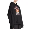 Est. 1917 Üniversite Logolu Baskılı Kapüşonlu Sweatshirt Geniş Kesim “Siyah” 675003TLV901076