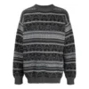 Fair Isle Yuvarlak Yaka Kazak “Gri” 675280T16121240