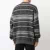 Fair Isle Yuvarlak Yaka Kazak “Gri” 675280T16121240