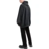 Fashion Institute Oversized Kapüşonlu Sweatshirt “Yıkanmış Siyah” 697879TMVK18190