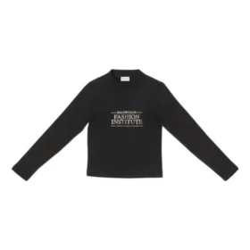 Fashion Institute Uzun Kollu Tişört Orta Kesim “Siyah” 698124TMVH51073