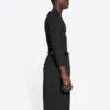 Fashion Institute Uzun Kollu Tişört Orta Kesim “Siyah” 698124TMVH51073