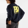 FBI Bisiklet Yaka Sweatshirt “Lacivert/Sarı” 676629TLVH14265