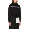 Femme Fatale Oversized Kapüşonlu Sweatshirt “Siyah” 482217TTK141000