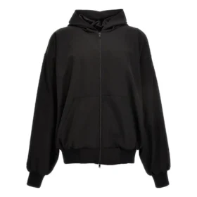Fermuarlı Kapüşonlu Sweatshirt Geniş Kesim “Siyah” 750965TNT391000 Fermuarlı Kapüşonlu Sweatshirt Geniş Kesim “Siyah” 750965TNT391000