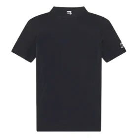 FW21 Logo Alfabe Baskılı Dar Kesim Kısa Kollu Siyah 6617524B0B11077