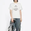 FW21 Logolu Baskılı Tişört Beyaz 661705TKVF19081