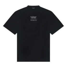 FW21 Örgü Bol Kesim Kısa Kollu Siyah 651795TJV900107