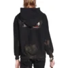 Gaffer Fermuarlı Kapüşonlu Kapüşonlu Sweatshirt Dar Kesim “Siyah Beyaz Kırmızı” 720424-TNVK5-1089