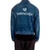 Geniş Kesim Denim Ceket “Mavi” 643398TJW214254