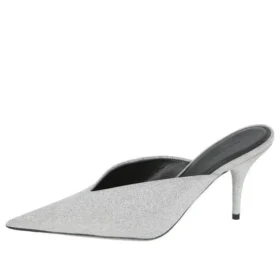 Glitter Knife Slingback “Gümüş” 579279WA7018163