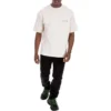 go Lüks Bisiklet Yaka Unisex Pamuklu Kısa Kollu Beyaz 612966TIVG59055