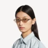 Gossip oval af güneş gözlüğü, koyu rutenyum/kahverengi Gossip oval af güneş gözlüğü, koyu rutenyum/kahverengi
