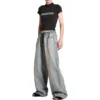 Gotik Stil Küçültülmüş Tişört “Siyah Beyaz” 788246TQVJ51569