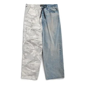 Grayscale Camo Hybrid Bol Pantolonlar “Açık Mavi” 786645TQW556379