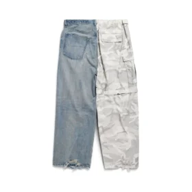 Grayscale Camo Hybrid Bol Pantolonlar “Açık Mavi” 786645TQW556379