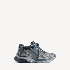 Gri/lacivert/açık mavi renkli erkek Runner sneaker’ı
