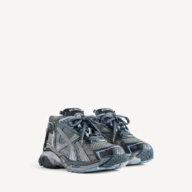 Gri/lacivert/açık mavi renkli erkek Runner sneaker’ı