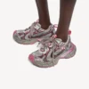 Gri/pembe renkli, süslemeli kadın 3XL degrade Sneaker’lar Gri/pembe renkli, süslemeli kadın 3XL degrade Sneaker’lar